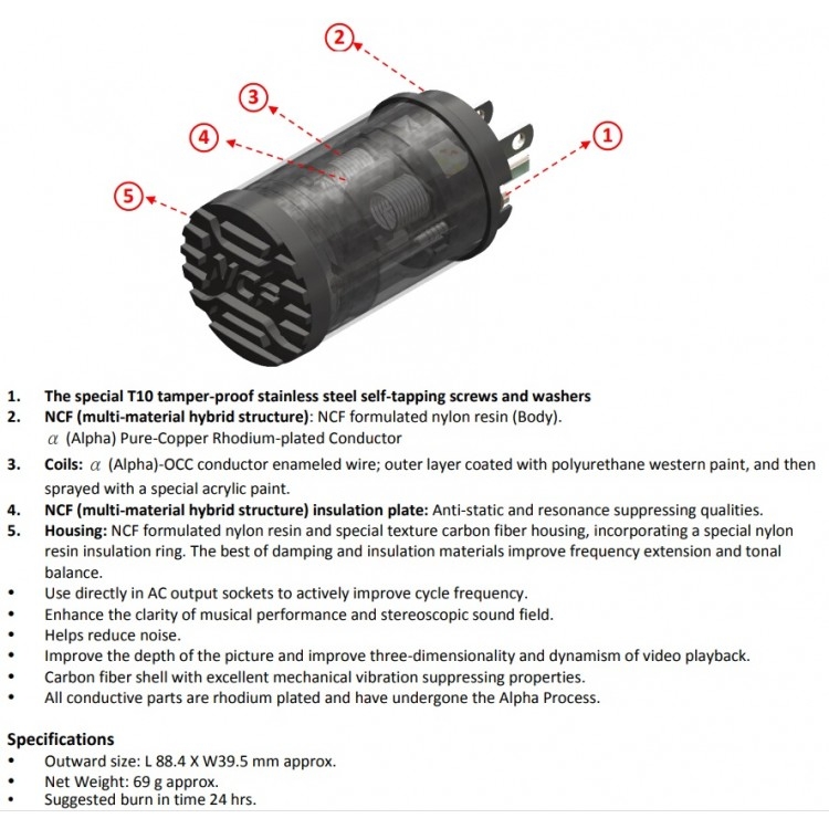 FURUTECH | NCF CLEAR LINE | AC OPTIMIZER